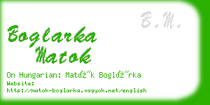 boglarka matok business card